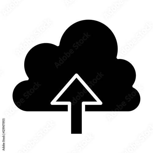 Cloud computing, server, data sharing icon