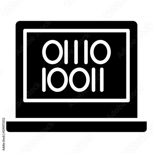 Database icon in glyph style