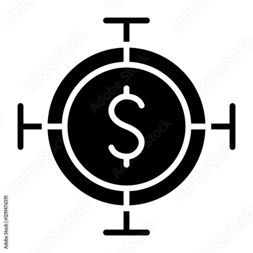 Target icon in glyph style