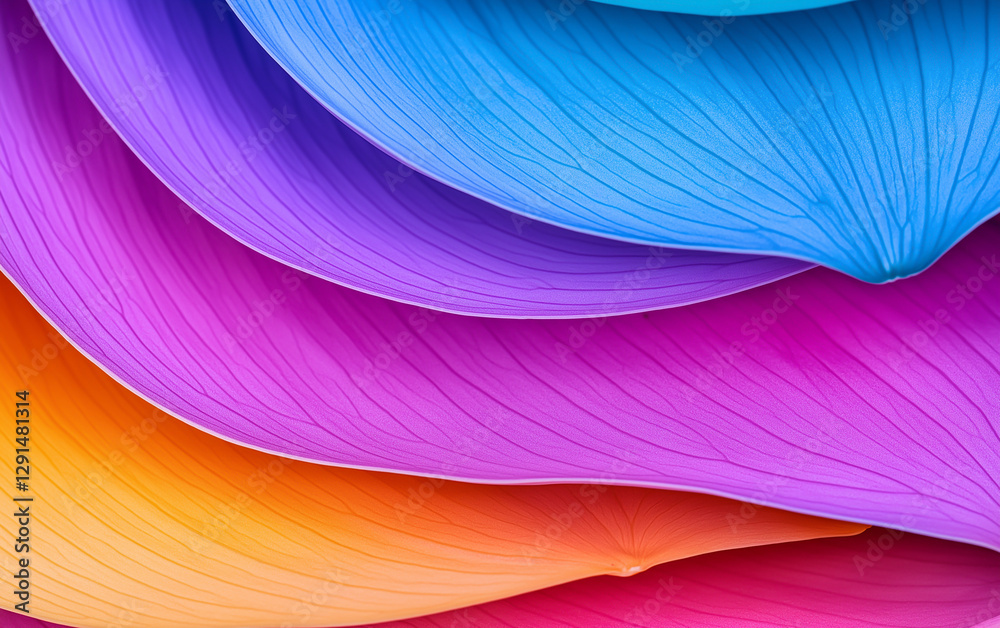 Obraz premium Colorful abstract petal texture background color pattern design