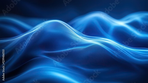Wallpaper Mural Flowing waves of blue create a calming atmosphere, perfect for backgrounds or nature-themed projects. Torontodigital.ca