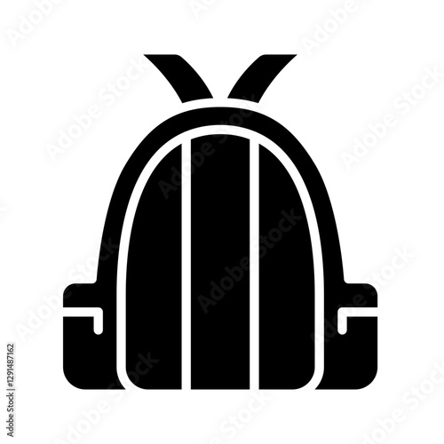 School bag icon in glyph style