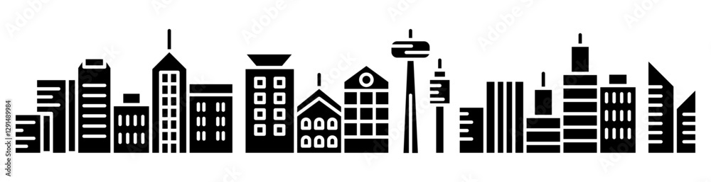 Obraz premium city graphic background