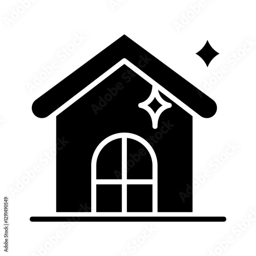 Housekeeping icon in glyph style