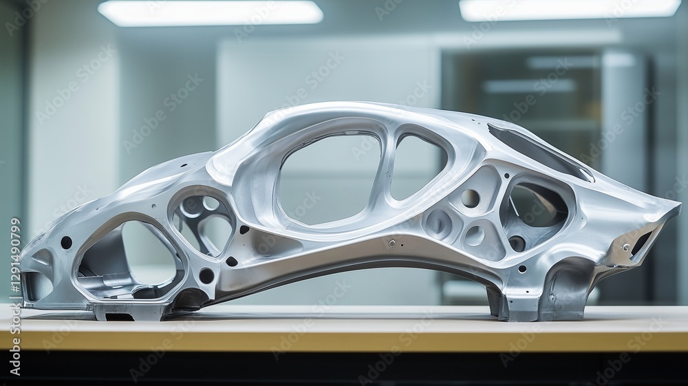 Naklejka premium Gigacasting: The hottest trend in car manufacturing