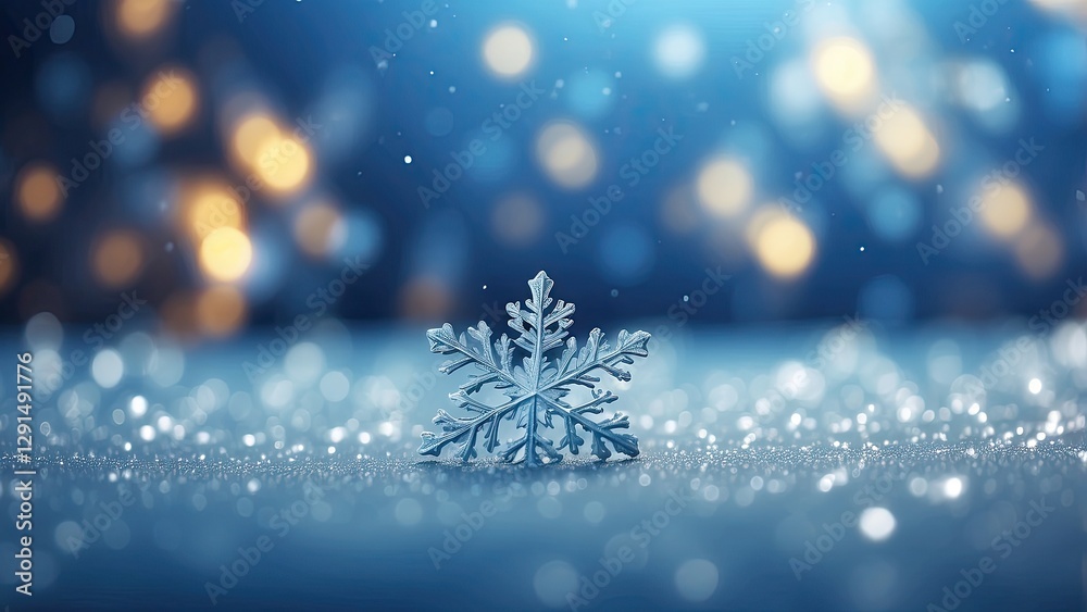 1. Winter Wonderland: Sparkling Blue Background with Snowflakes 1. Winter Wonderland: Sparkling Blue Background with Snowflakes
