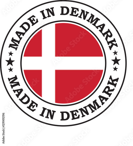 Denmark Stamp Logo Design