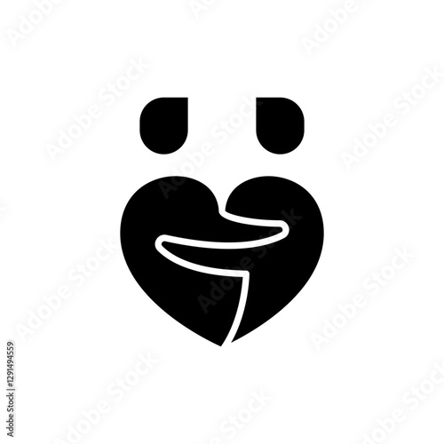 Gay icon in glyph style