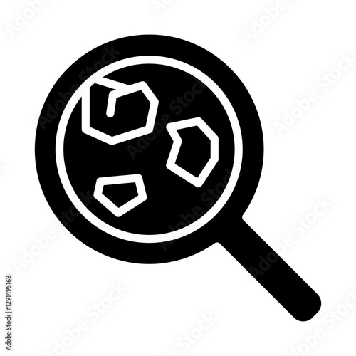 Air pollution icon in glyph style