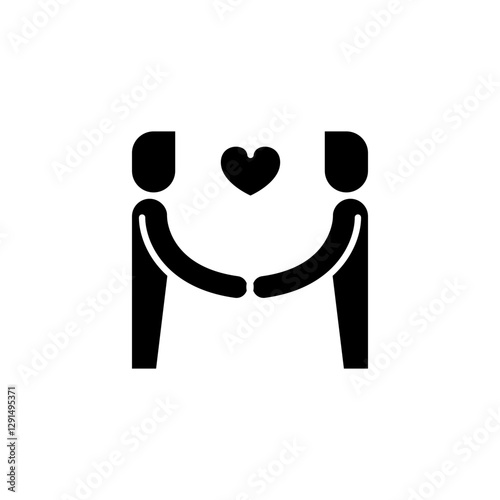 Gay icon in glyph style