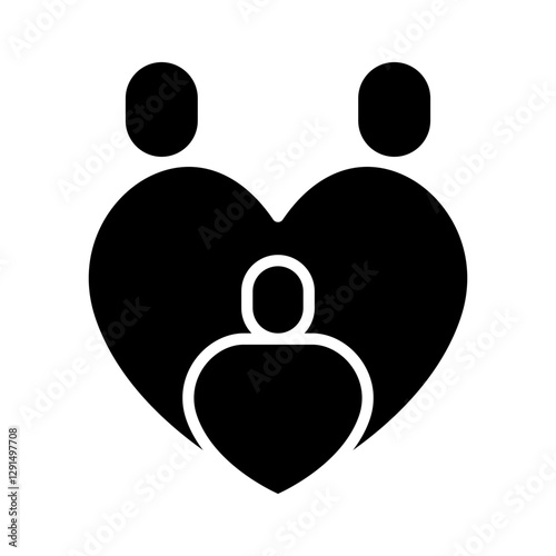 Family icon in glyph style