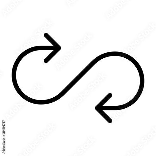Arrow icon in glyph style