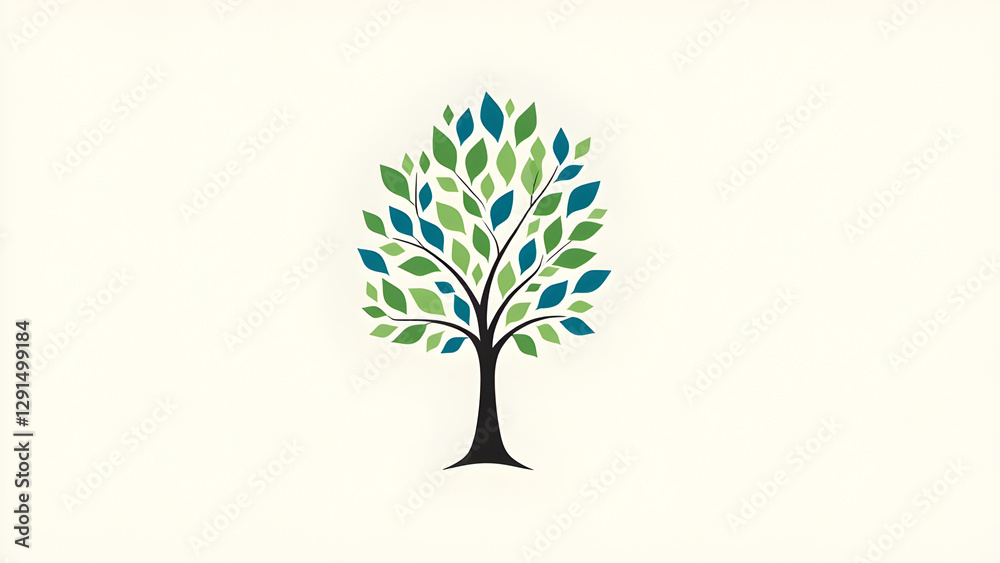 Tree Illustration animation blackdrop white style minimal Tree Illustration animation blackdrop white style minimal