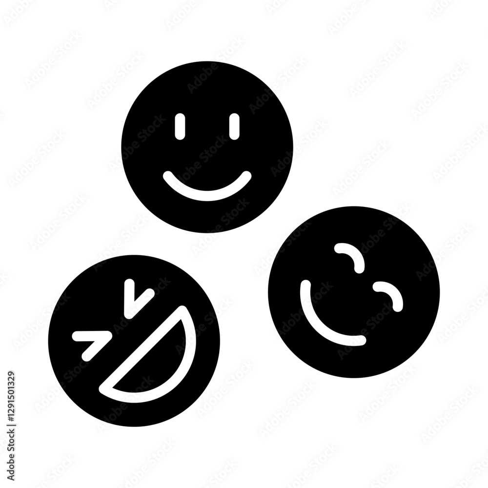 Fototapeta premium Psychology icon in glyph style