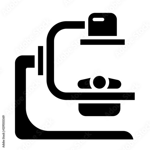 X-ray icon in glyph style