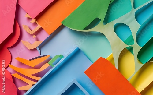 Abstract geometric background with lines gradient mesh vector illustration