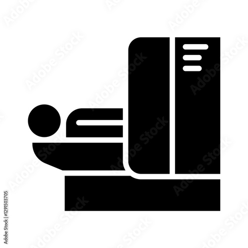 MRI scan icon in glyph style