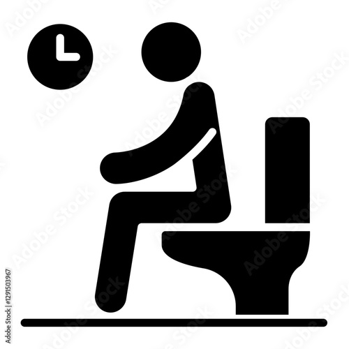 Excretion icon in glyph style