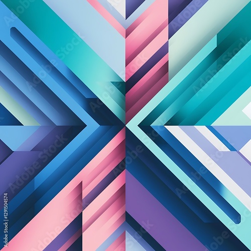 Colorful geometric pattern minimal abstract background for wallpaper banner presentation