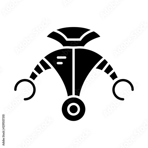 Robot icon in glyph style