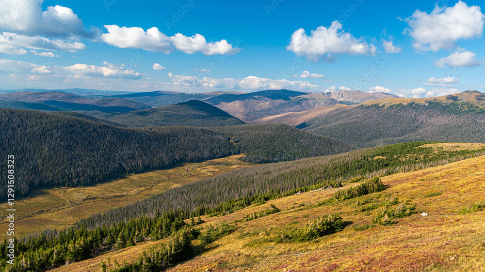 Naklejka premium Naturpanorama i, Rocky Mountain Nationalpark