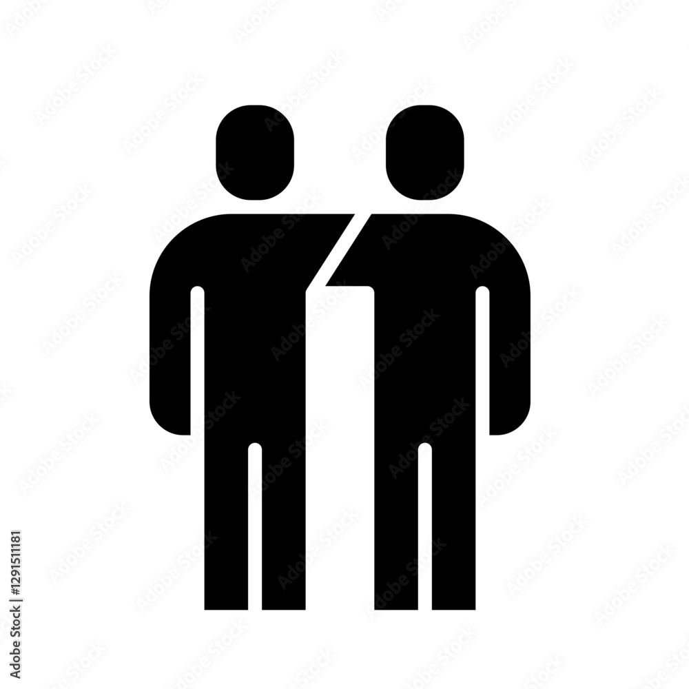 Support, sympathy icon in glyph style Support, sympathy icon in glyph style