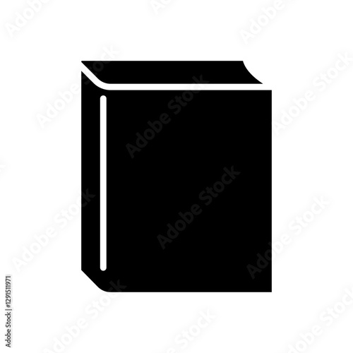 Book icon in glyph style