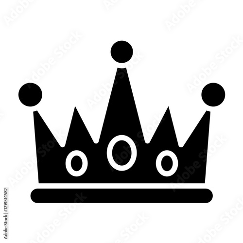 Crown icon in glyph style