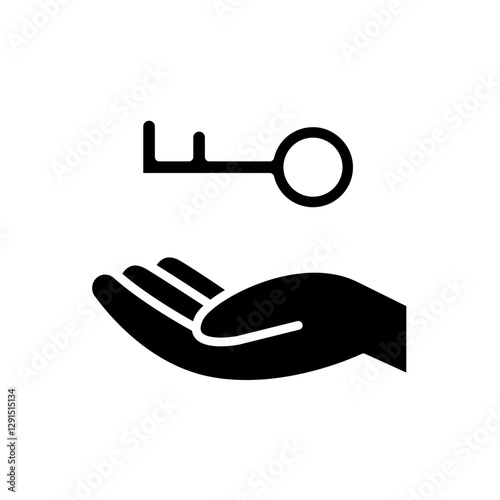 Psychology icon in glyph style
