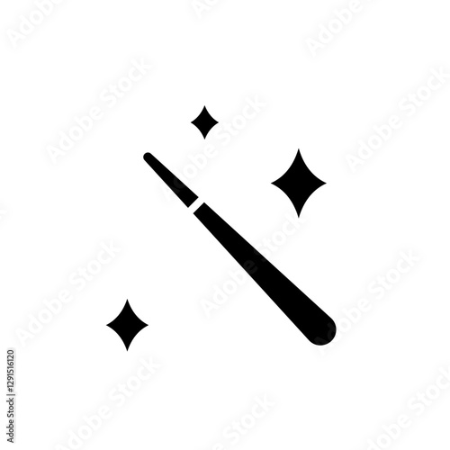 Wand icon in glyph style