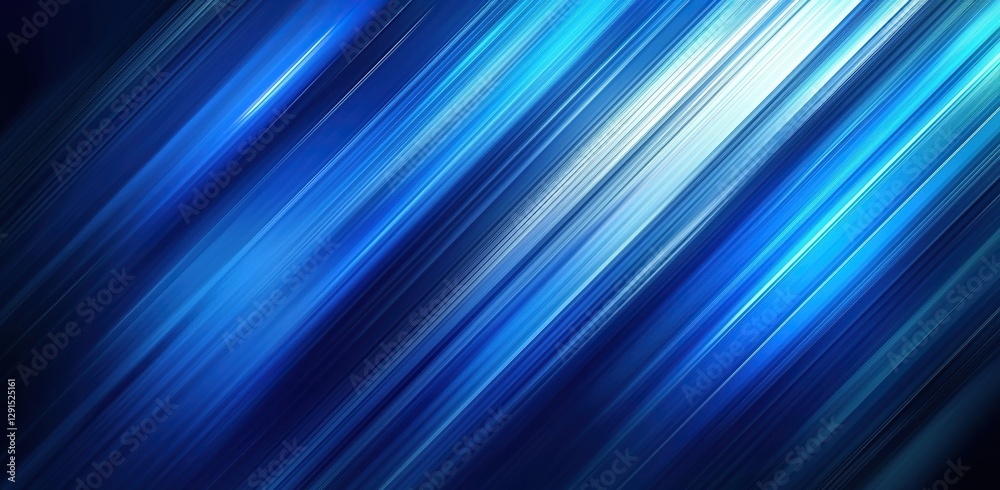 Vibrant blue abstract background with diagonal lines creating a dynamic motion effect Vibrant blue abstract background with diagonal lines creating a dynamic motion effect