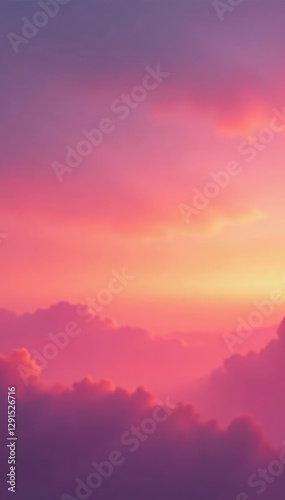 Soft sunset gradient background with sky oranges and pinks, pink, sky