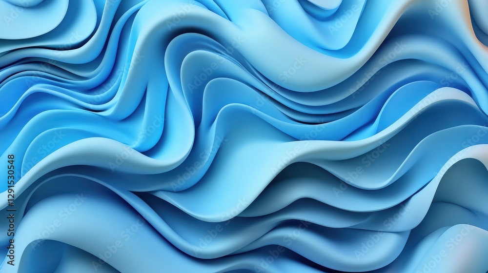 Obraz premium Blue and orange wavy background with abstract waves and textured surface for creative designs