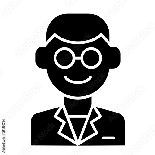 Doctor icon in glyph style