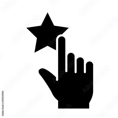 Favorite icon in glyph style