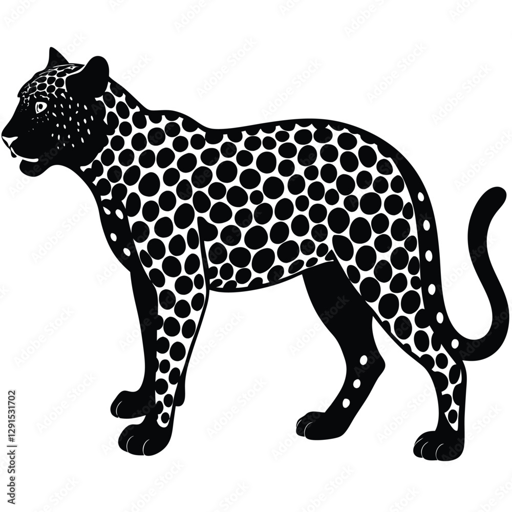Fototapeta premium Porcupine silhouette ,vector black color silhouette on a white background