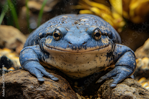 An African clawed frog in a...
