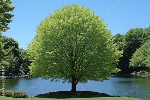 An American elm tree (Ulmus...