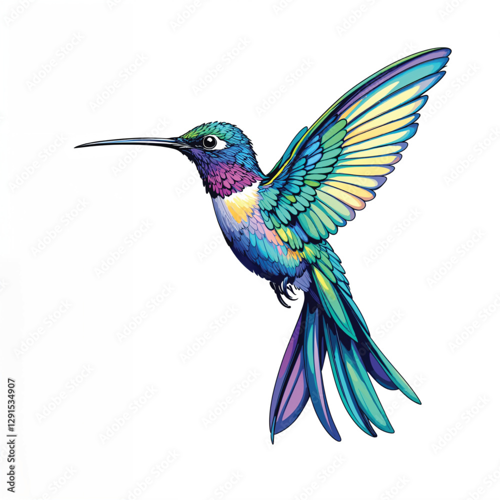 Obraz premium hummingbird in flight