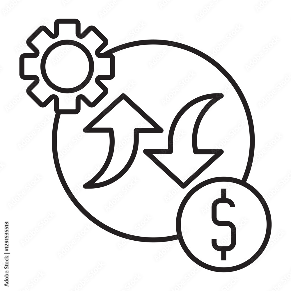 market forces vector icon market forces vector icon