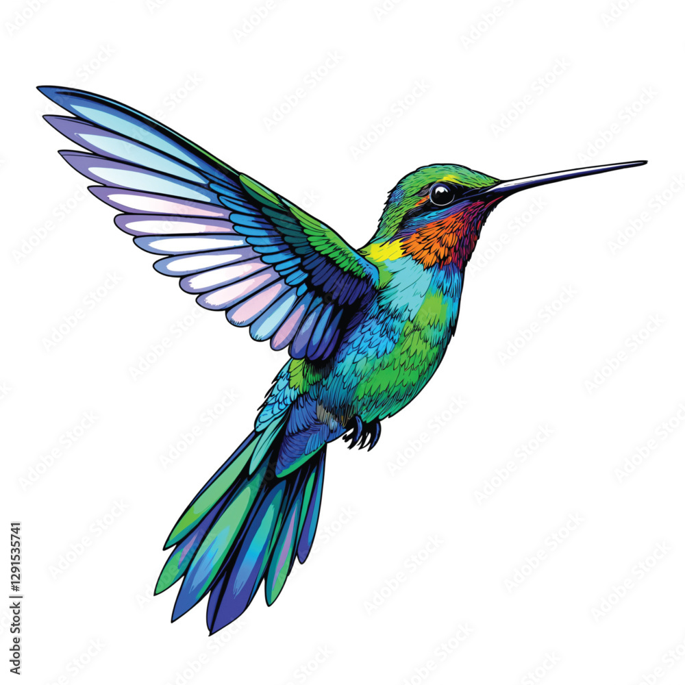 Fototapeta premium hummingbird in flight
