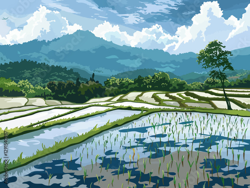 Ricefield landscape 