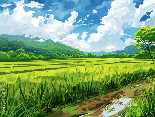 Ricefield landscape 