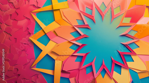 a colorful background for a poster for Eid al Fitr