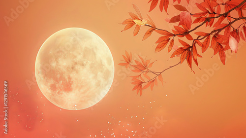 background for a poster for Mid-Autumn Festival