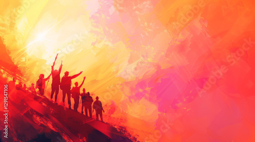 background for a poster for International Worker's Day