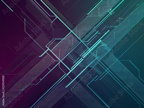 Abstract geometric background with lines gradient mesh vector illustration