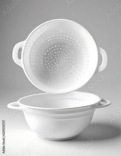 Plastic Colander with Holes: Ideal for Pasta and Vegetables photo