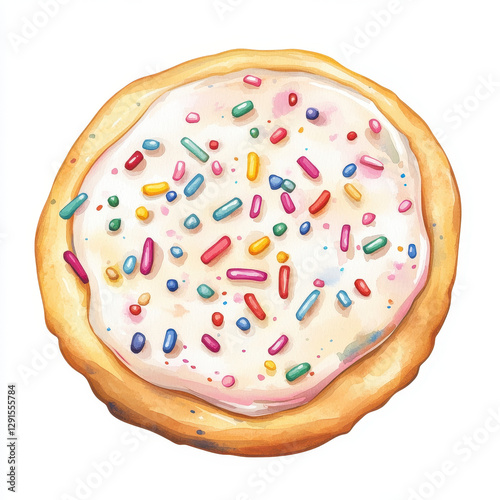 Delicious sugar cookie topped with colorful sprinkles, perfect for celebrations and sweet treats. This classic dessert brings joy and nostalgia to any occasion