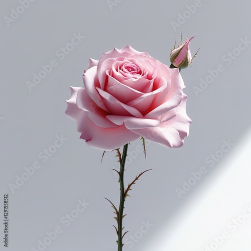 pink rose with water drops